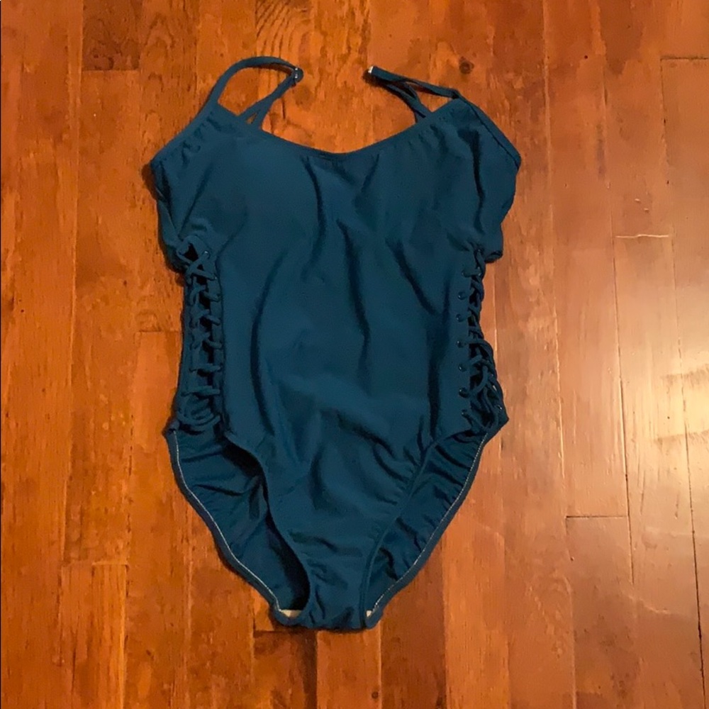 Blue one-piece swimsuit (never worn)